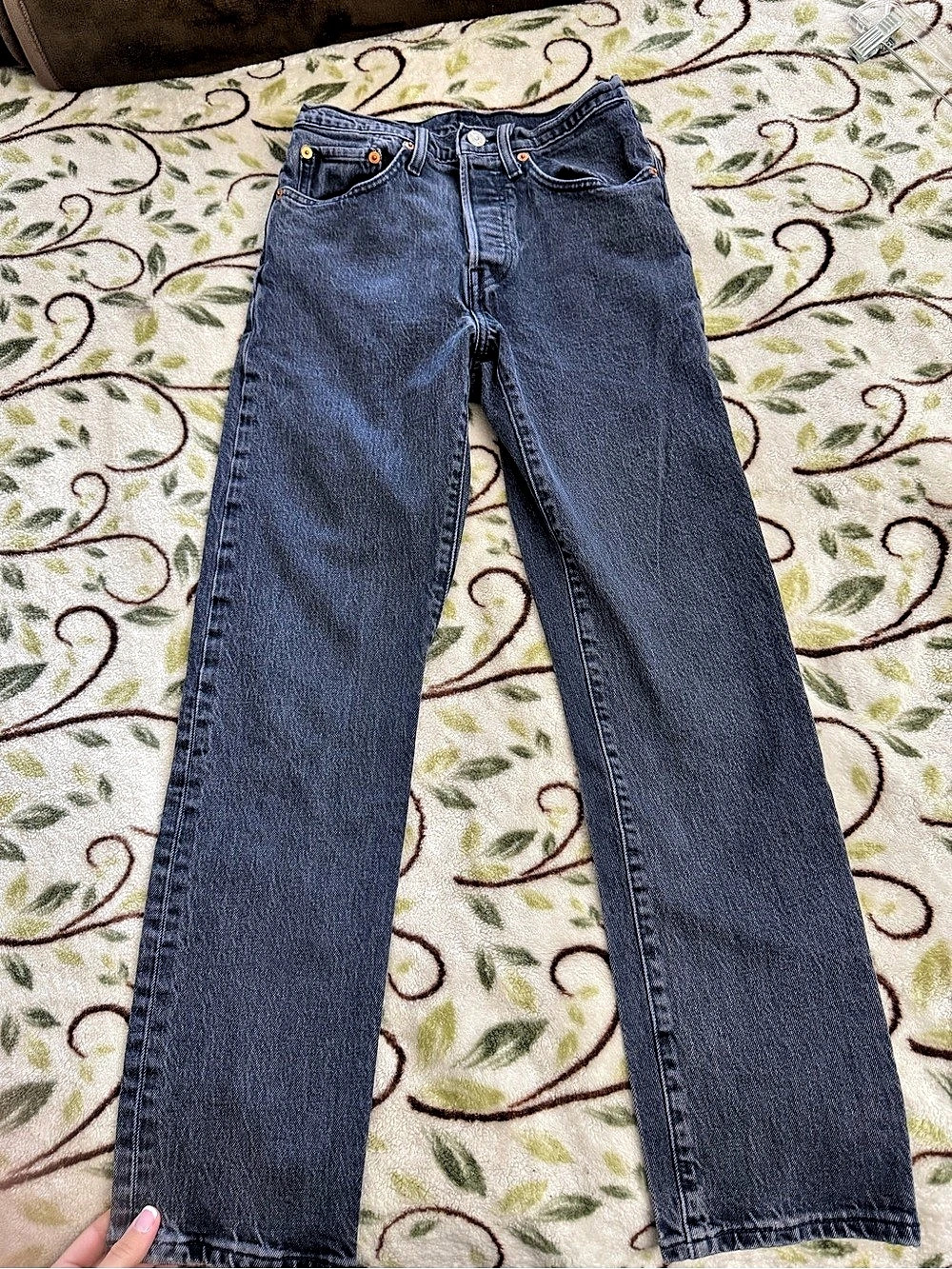 Levi’s 501 Original Straight Leg Jeans Dark Wash W26 L28